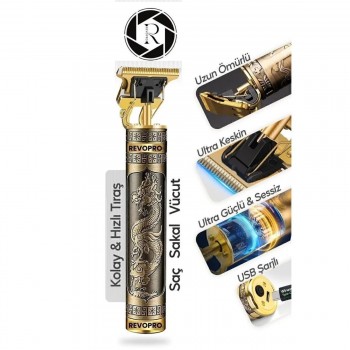 REVOPRO TRAŞ MAKİNESİ USB ŞARJLI SAKAL VÜCUT KIL TÜY ALMA