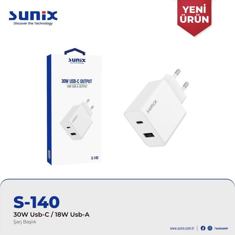 SUNIX S-140 BAŞLIK ŞARJ ALETİ