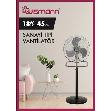 Wismann WS-FN130 3in1 Sanayi Tipi Ayaklı Vantilatör
