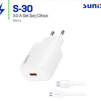 SUNIX S-30 MİCRO ŞARJ
